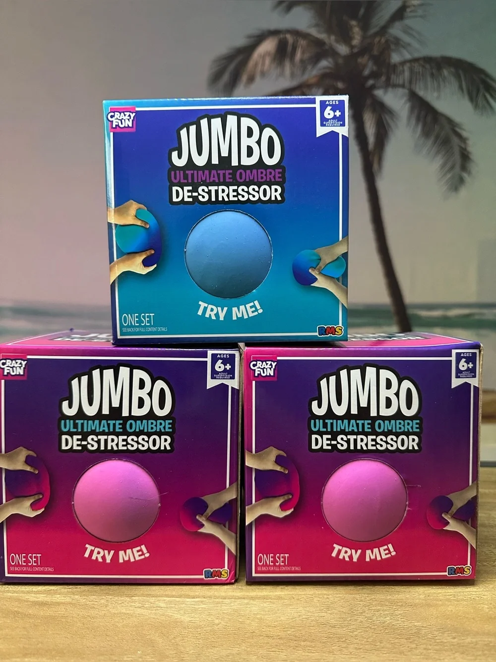 Ombré Jumbo De-stressor Balls